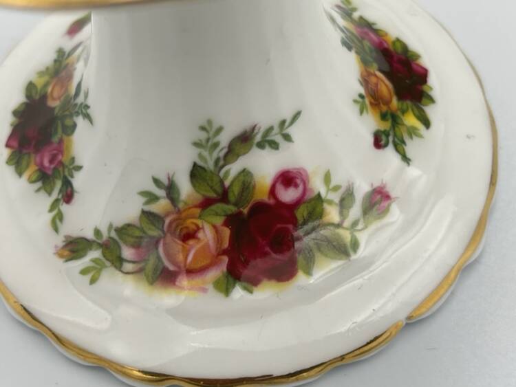 Miseczka + Świecznik ROYAL ALBERT OLD COUNTRY ROSES PA.26.39 - Image 7