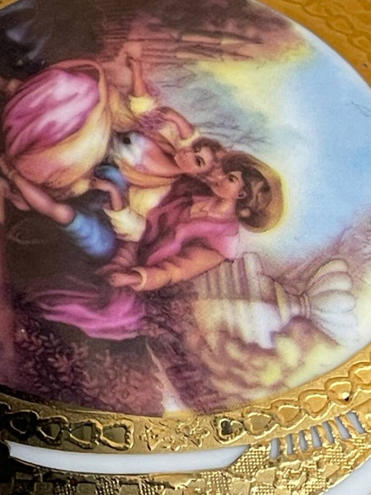 DUŻA MISA - WAZA - PATERA na stopkach - PORCELANA -VENICE (PI.26.94) - Image 6