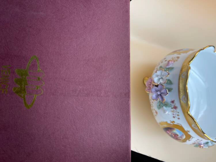 DUŻA MISA - WAZA - PATERA na stopkach - PORCELANA -VENICE (PI.26.94) - Image 11