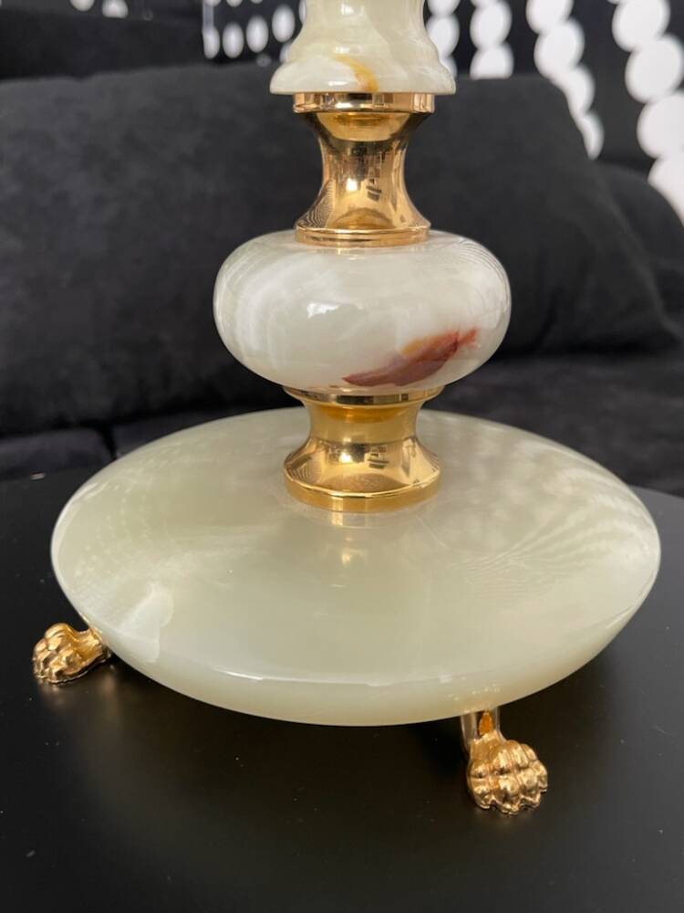 VINTAGE Lamp Cast MARMUR / Plated with 24 KARAT GOLD(L.23.36)