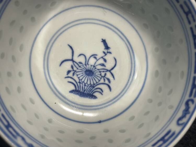 Miska do ryżu z łyżeczką - porcelana China (P.24.93) - Image 7