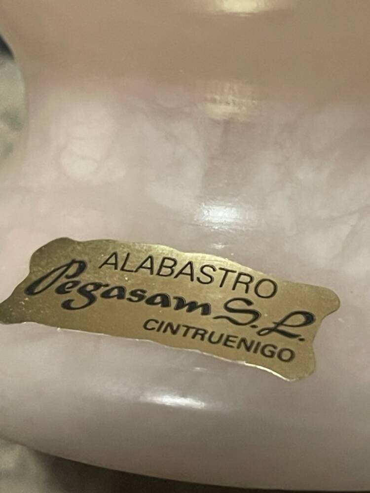 Lampa alabastrowa vintage ITALY L.28.00 - obrazek 10