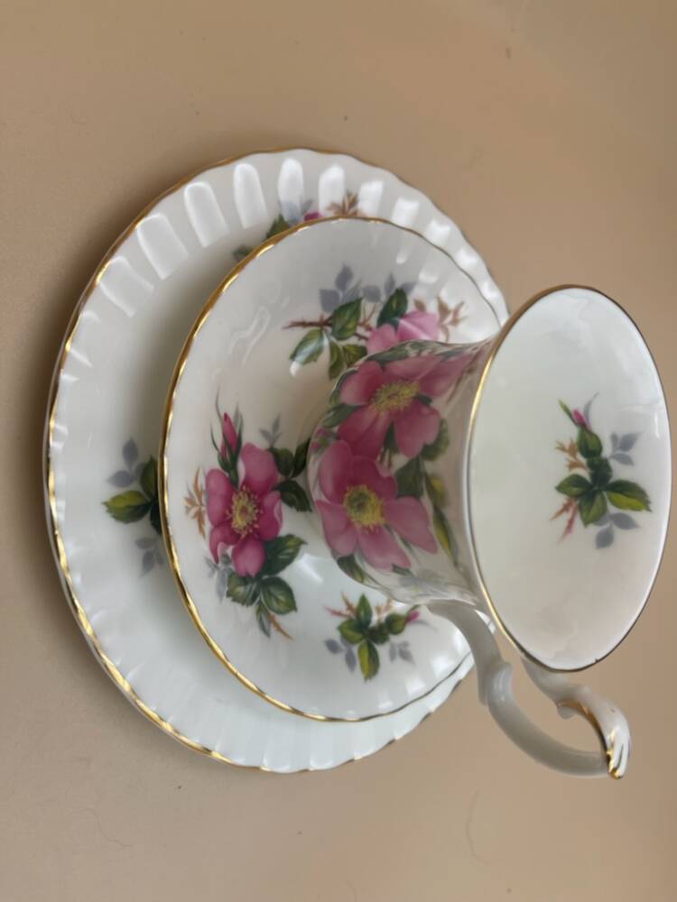 ROYAL ALBERT TRIO "PRAIRIE ROSE"   PA. 28.45 - obrazek 2