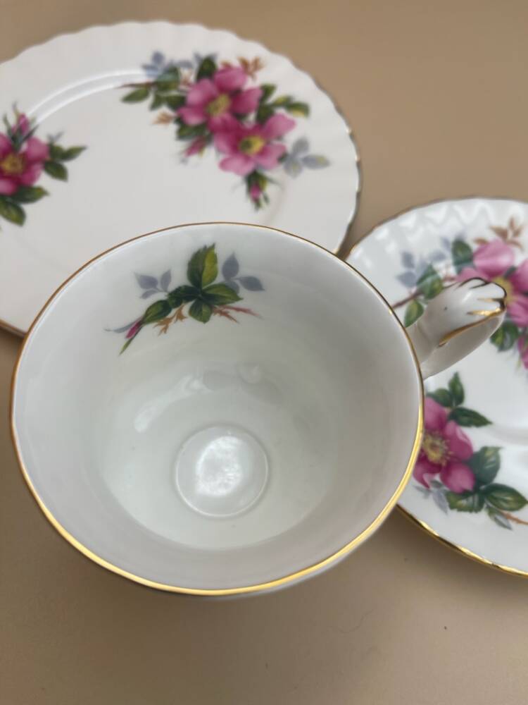 ROYAL ALBERT TRIO "PRAIRIE ROSE"   PA. 28.45 - obrazek 6