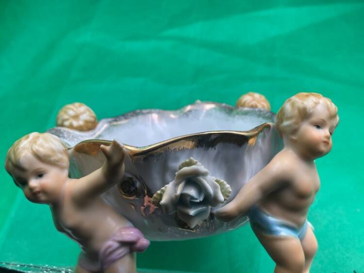ANTYCZNA -Porcelanowa żardiniera z PUTTO  PA.28.53 - obrazek 10